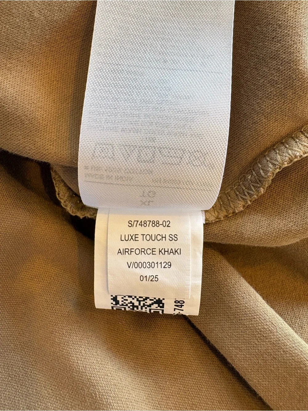 Banana Republic Men’s Luxe Touch Button Down Polo -size XL Airforce Khaki
